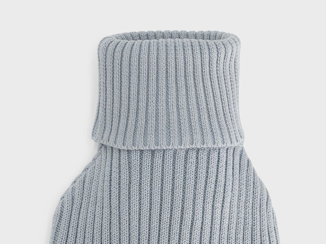 Överdrag till varmvattenflaska i bomull faded blue 36x20