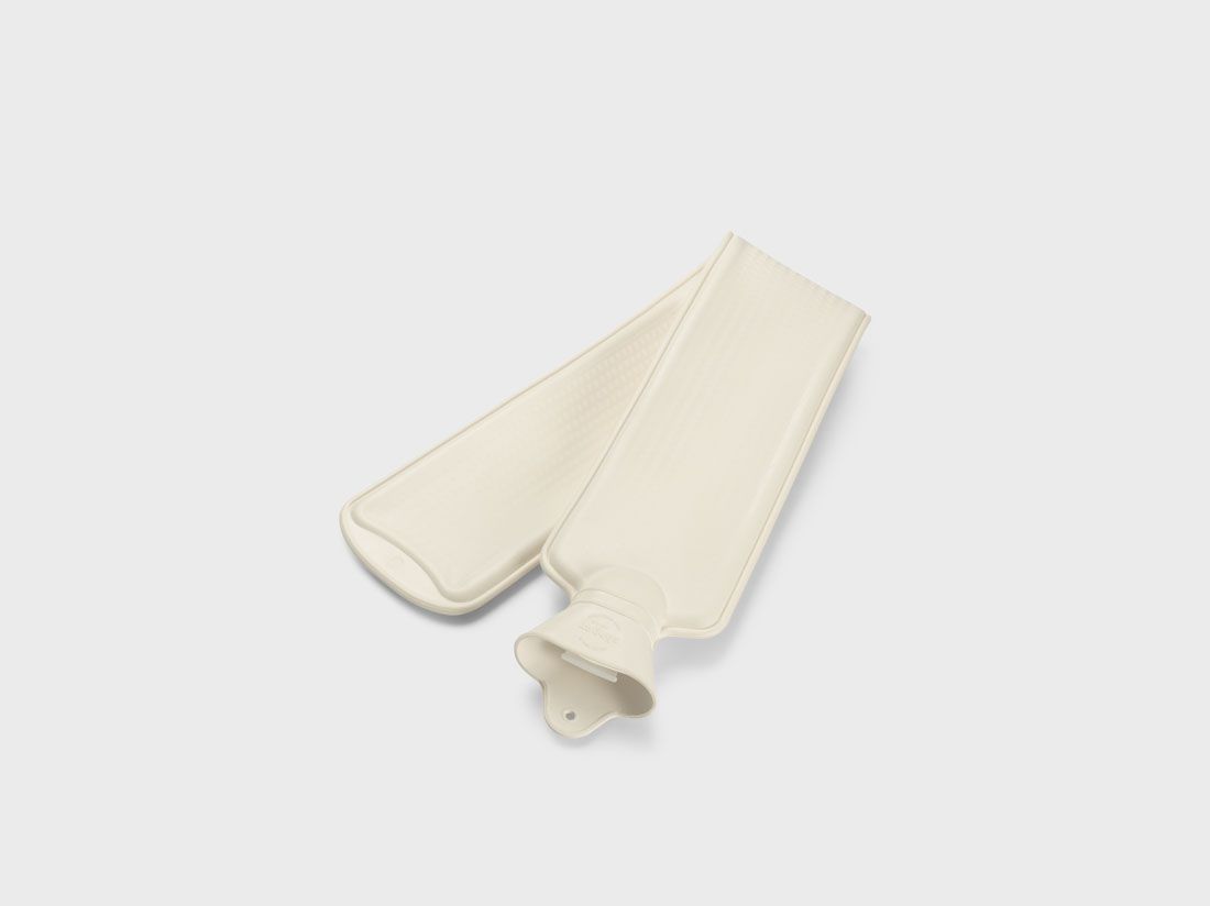 Bouillotte XL latex naturel blanche chaude