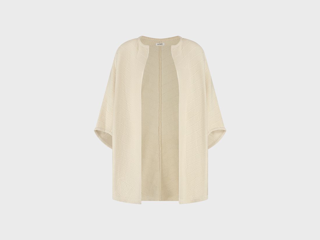 Veste de kimono en maille de coton blanc chaud