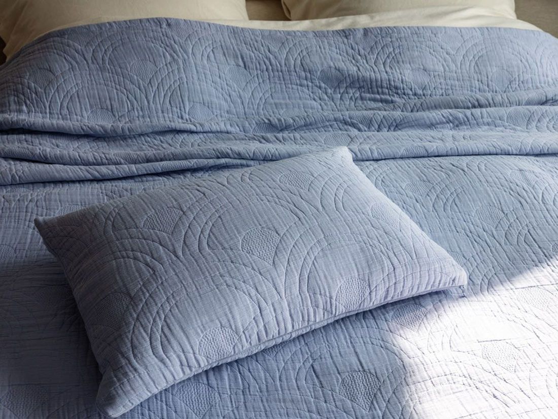 Pyntepude arch lavender blue - bomuldsmuslin