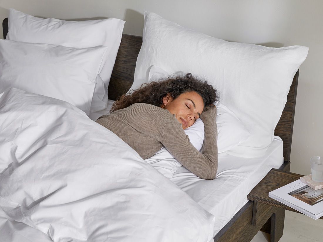 Bettwäscheset Perkal-Baumwolle Pure White