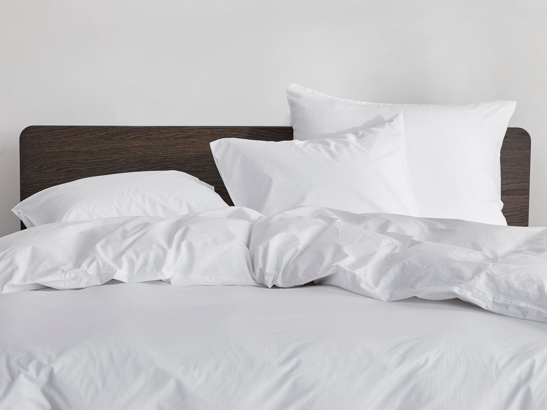 Kussensloop percal katoen pure white