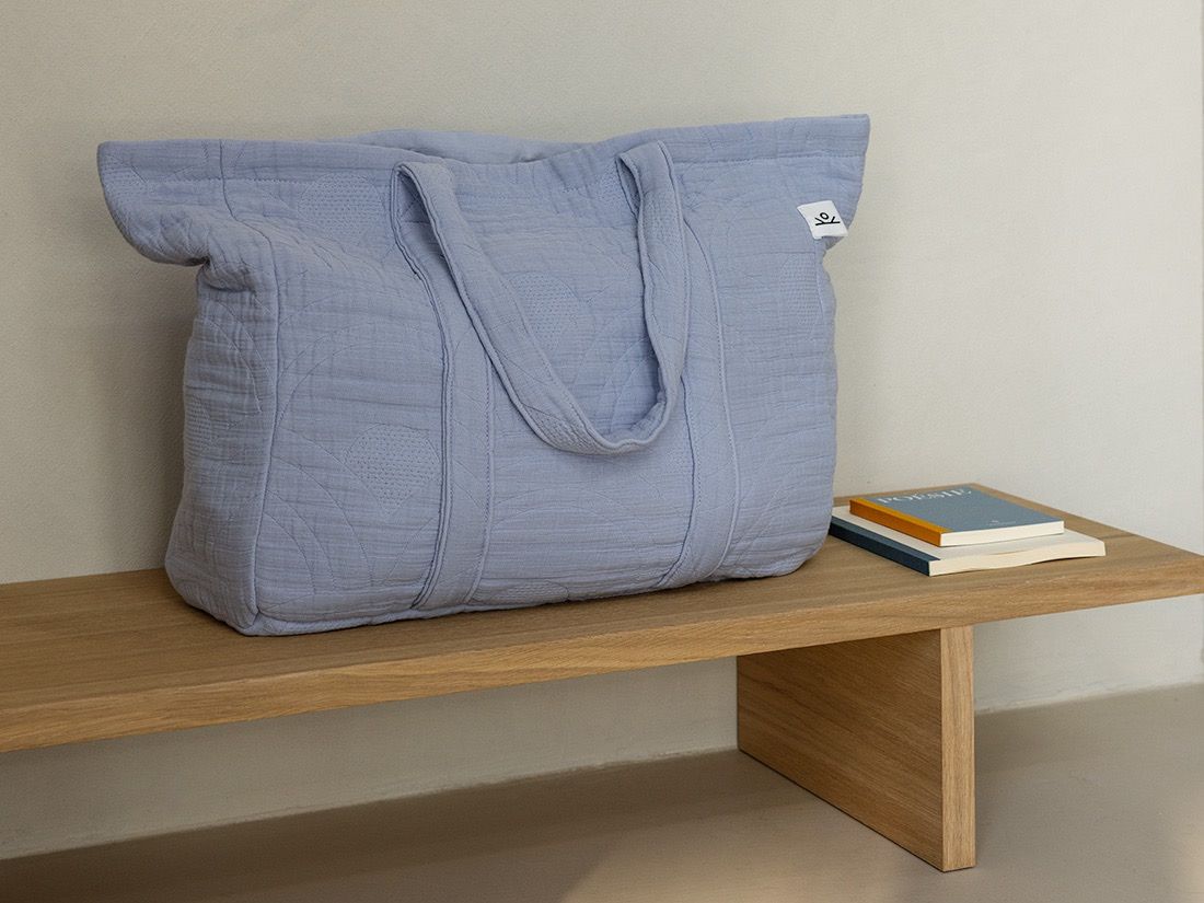 Shopper Musselin-Baumwolle Arch Lavender Blue