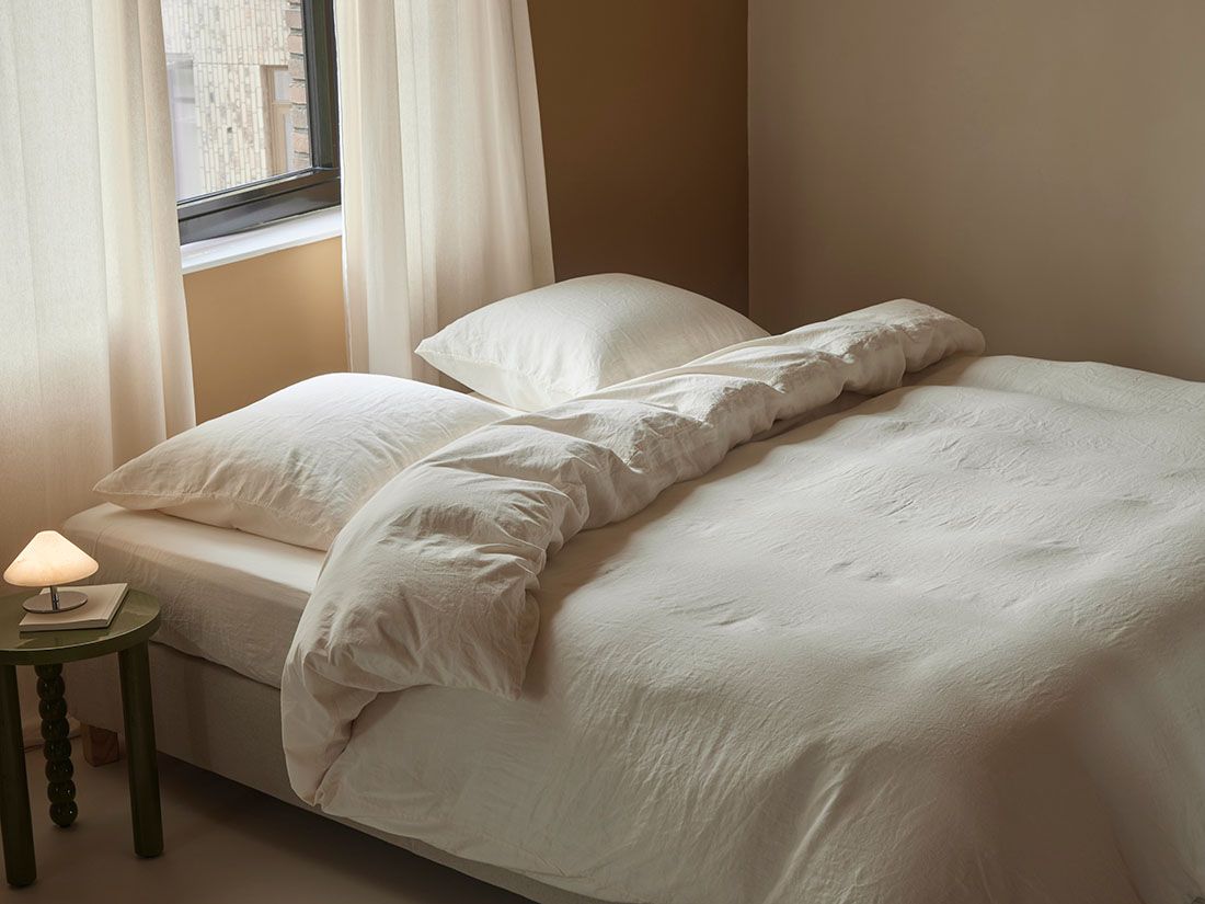 Dekbedovertrek hennep/katoen soft cream