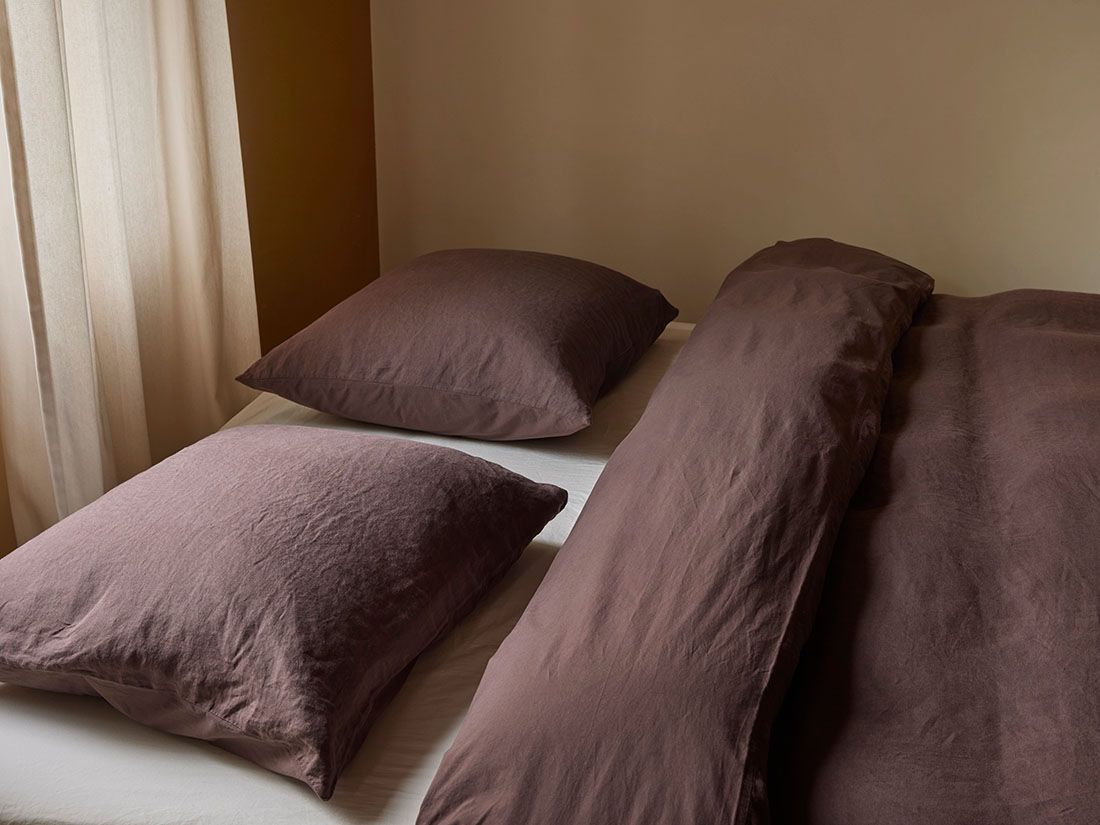 Hanf-Baumwoll-Bettwäsche Roasted Brown