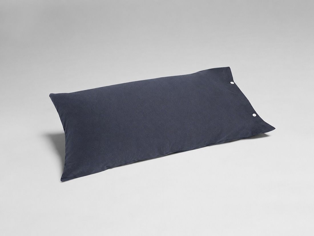 Kussensloop jersey indigo blue