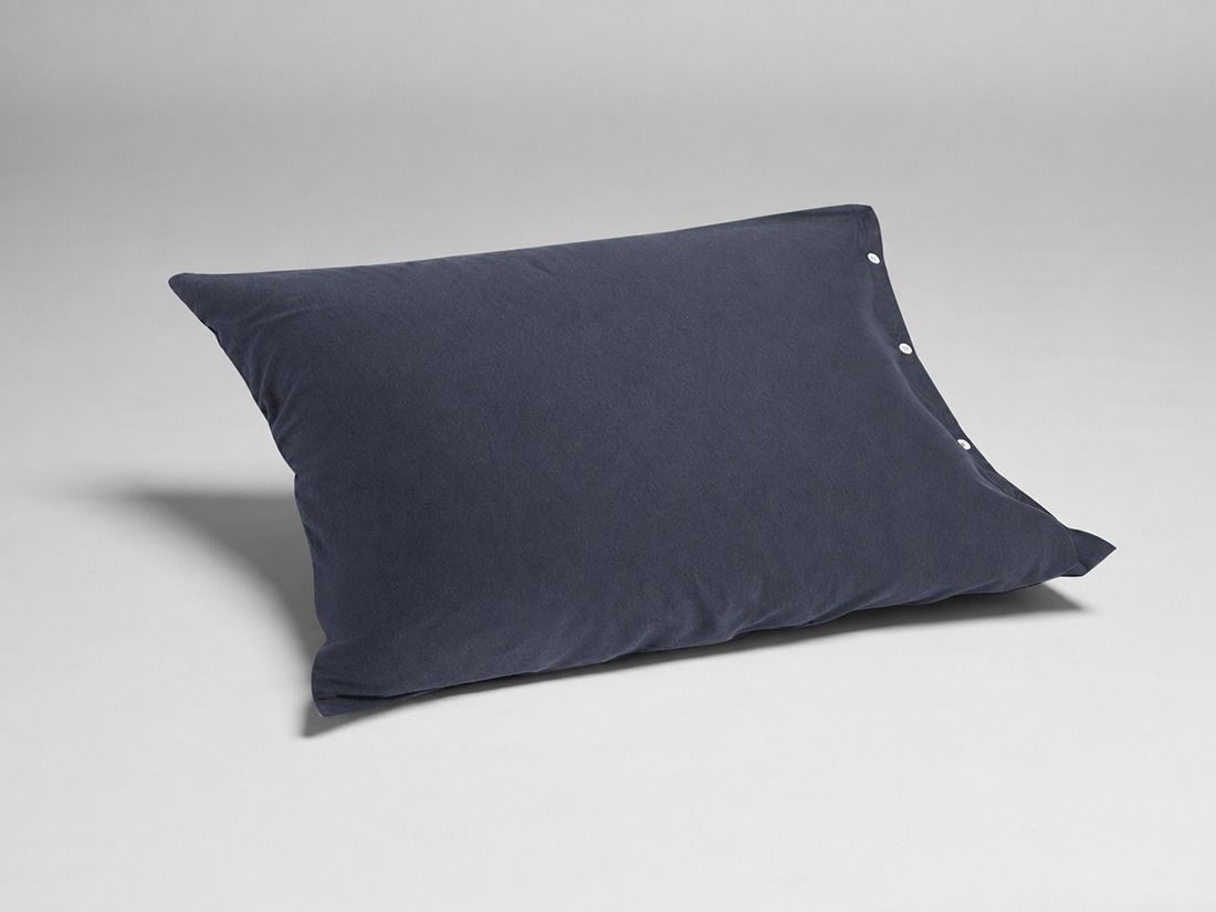 Kussensloop jersey indigo blue