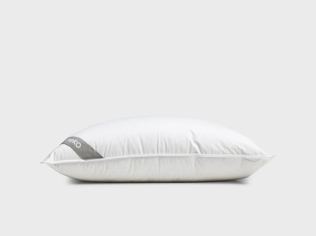 Oreiller en duvet et plumettes recyclés 50x60 moelleux
