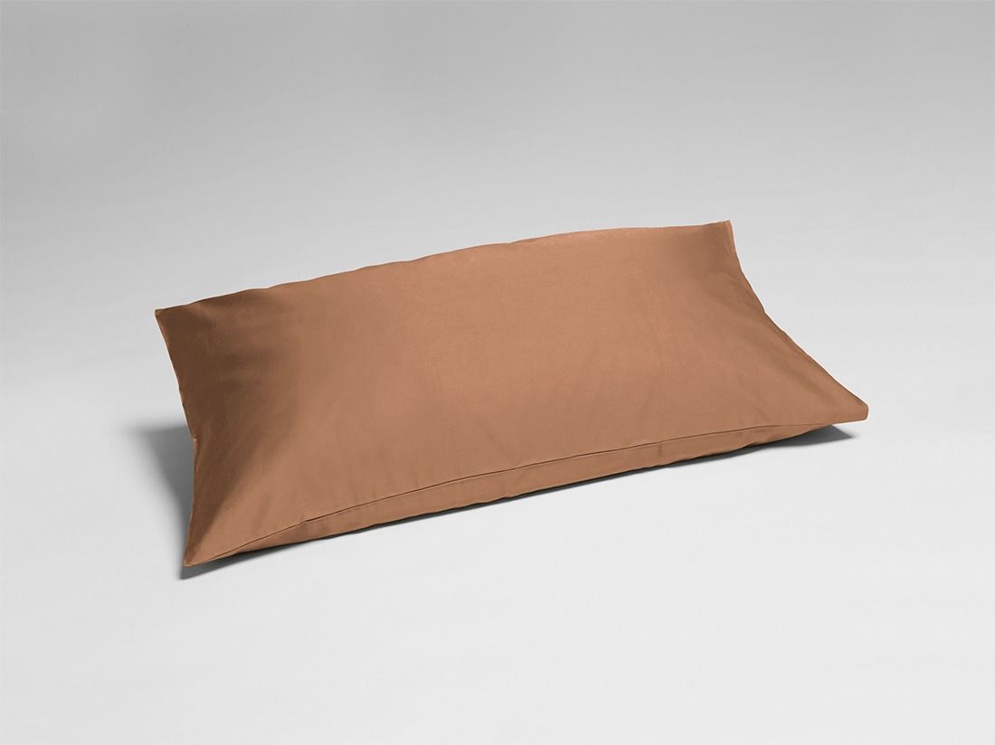 Kissenbezug Baumwollsatin Caramel
