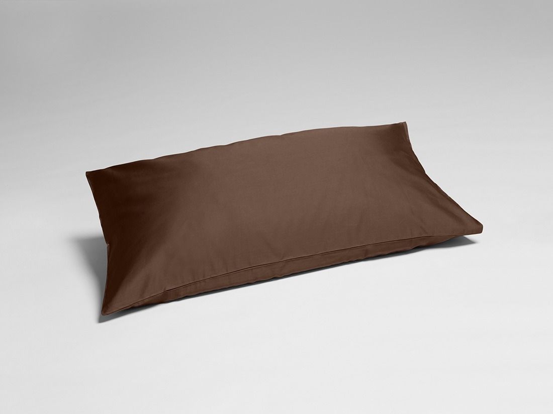 Kissenbezug Baumwollsatin Chestnut