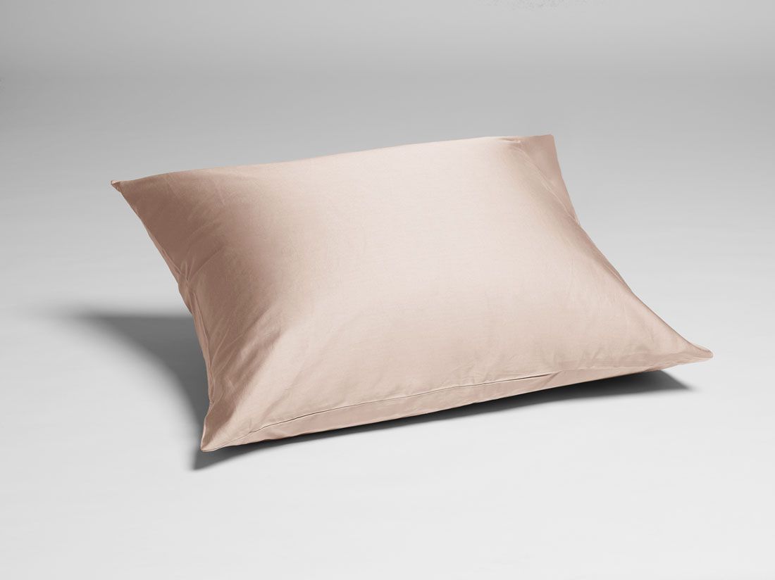 Parure de lit satin de coton rose poussiéreux