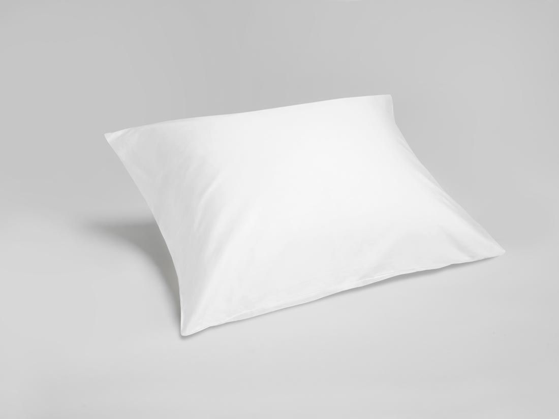 Parure de lit satin de coton blanc pur