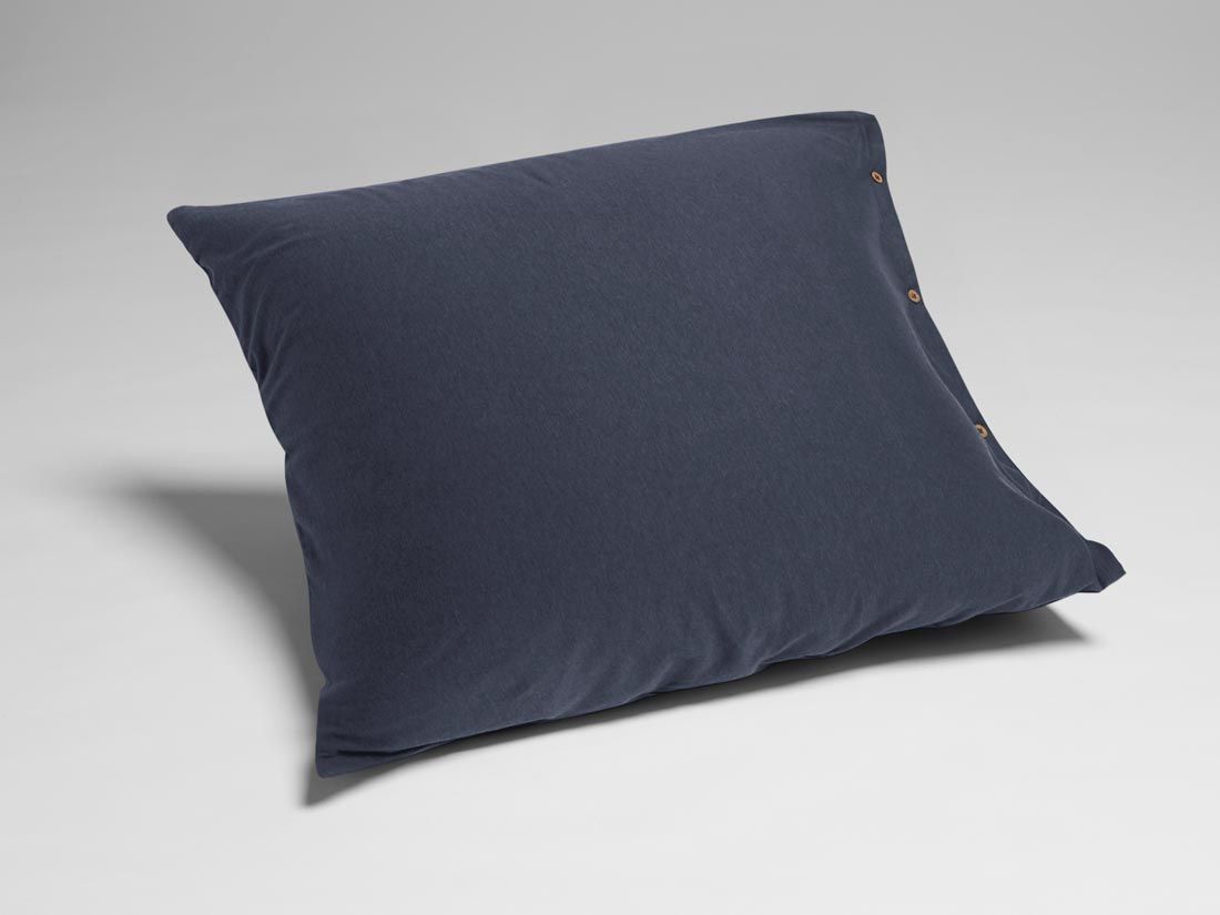 Kissenbezug Baumwolljersey Indigo Blue