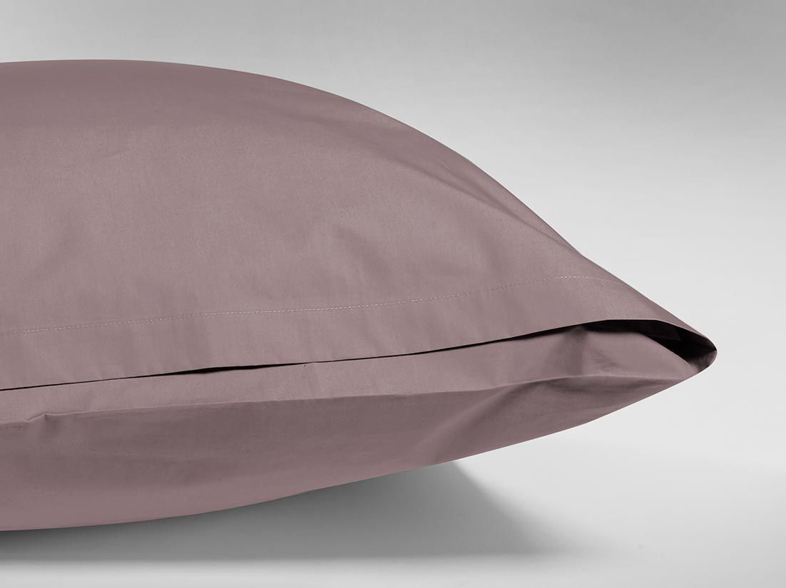 Påslakanset percale mauve