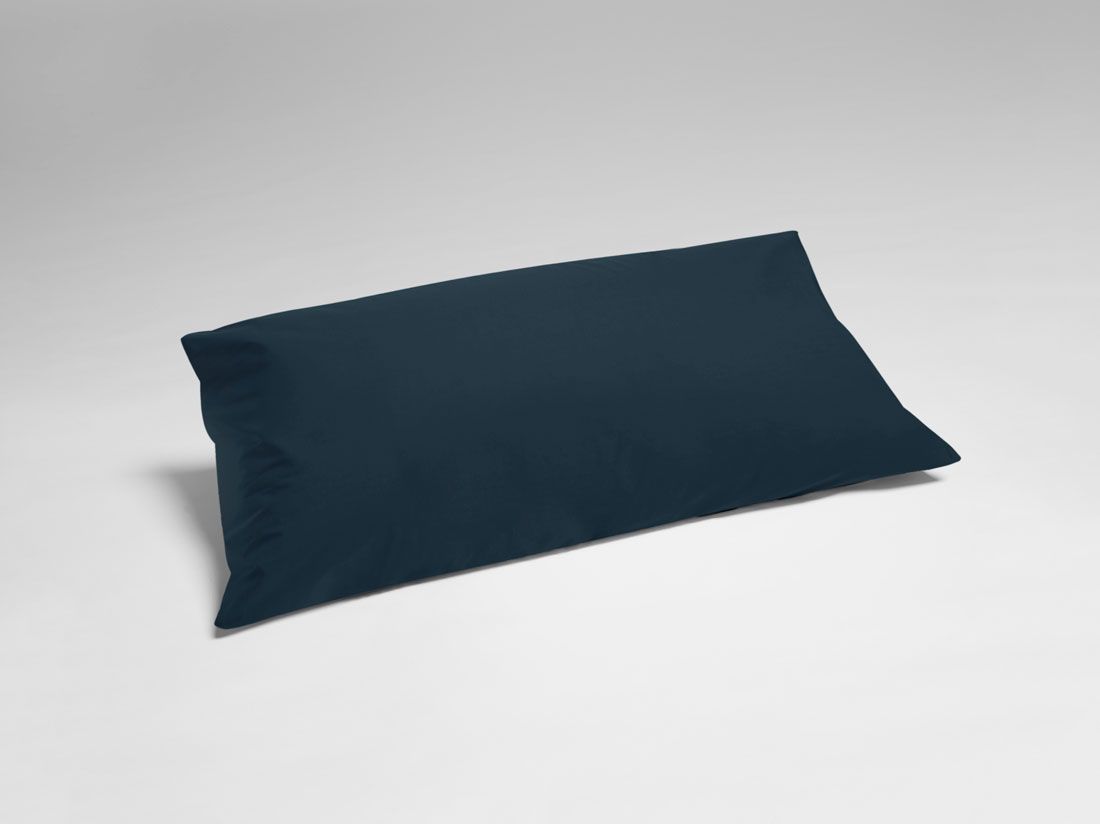 Kissenbezug Perkal-Baumwolle Navy