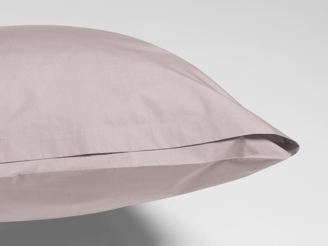 Kussensloop percal katoen pale rose