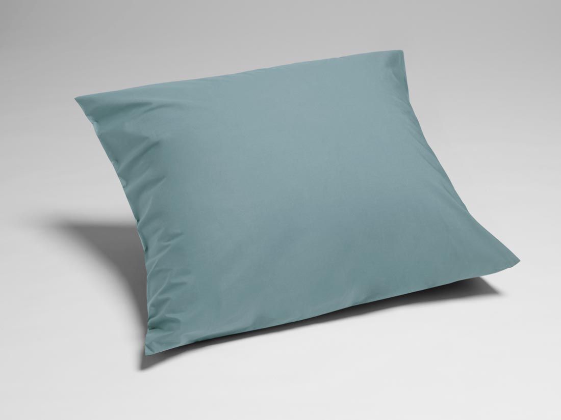 Kissenbezug Perkal-Baumwolle Petrol Blue
