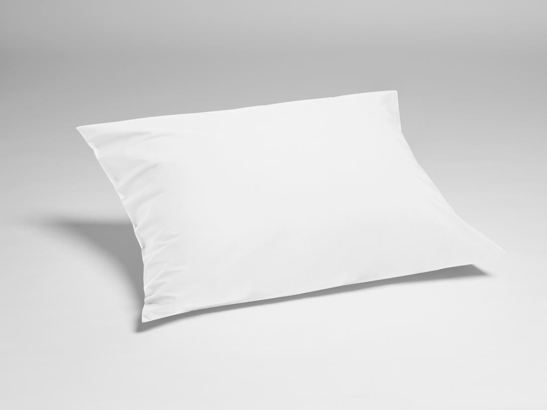 Parure de lit percale de coton blanc pur