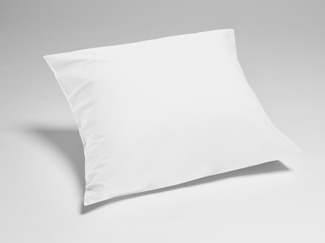 Kissenbezug Perkal-Baumwolle Pure White
