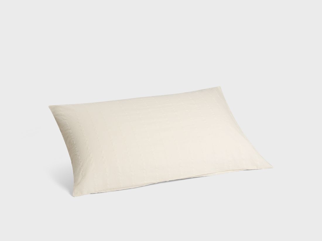 Kissenbezug Seersucker-Baumwolle Gentle White