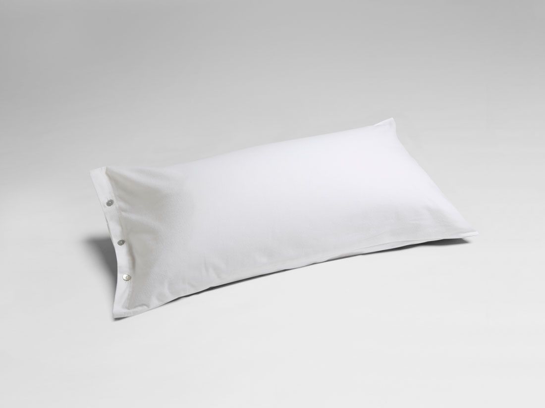 Kissenbezug Flanell Pure White