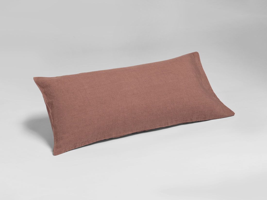 Kissenbezug Gewaschenes Leinen Clay Rose