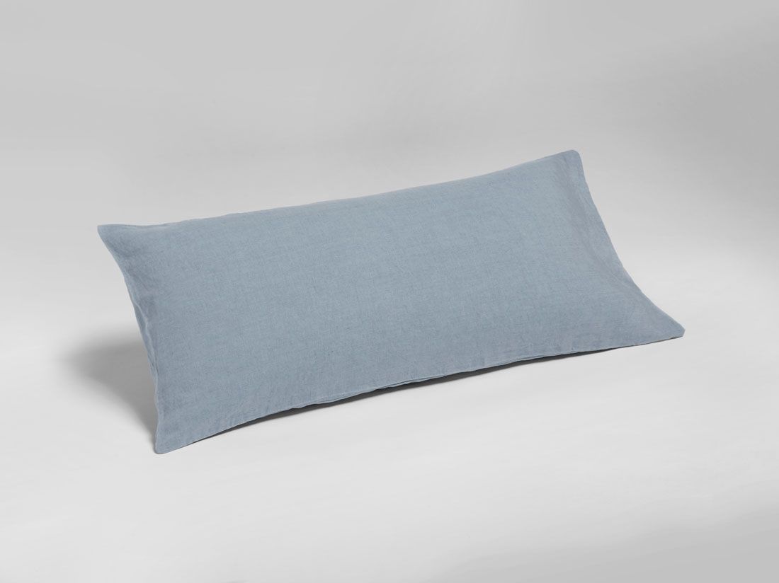 Kissenbezug Gewaschenes Leinen Dusk Blue