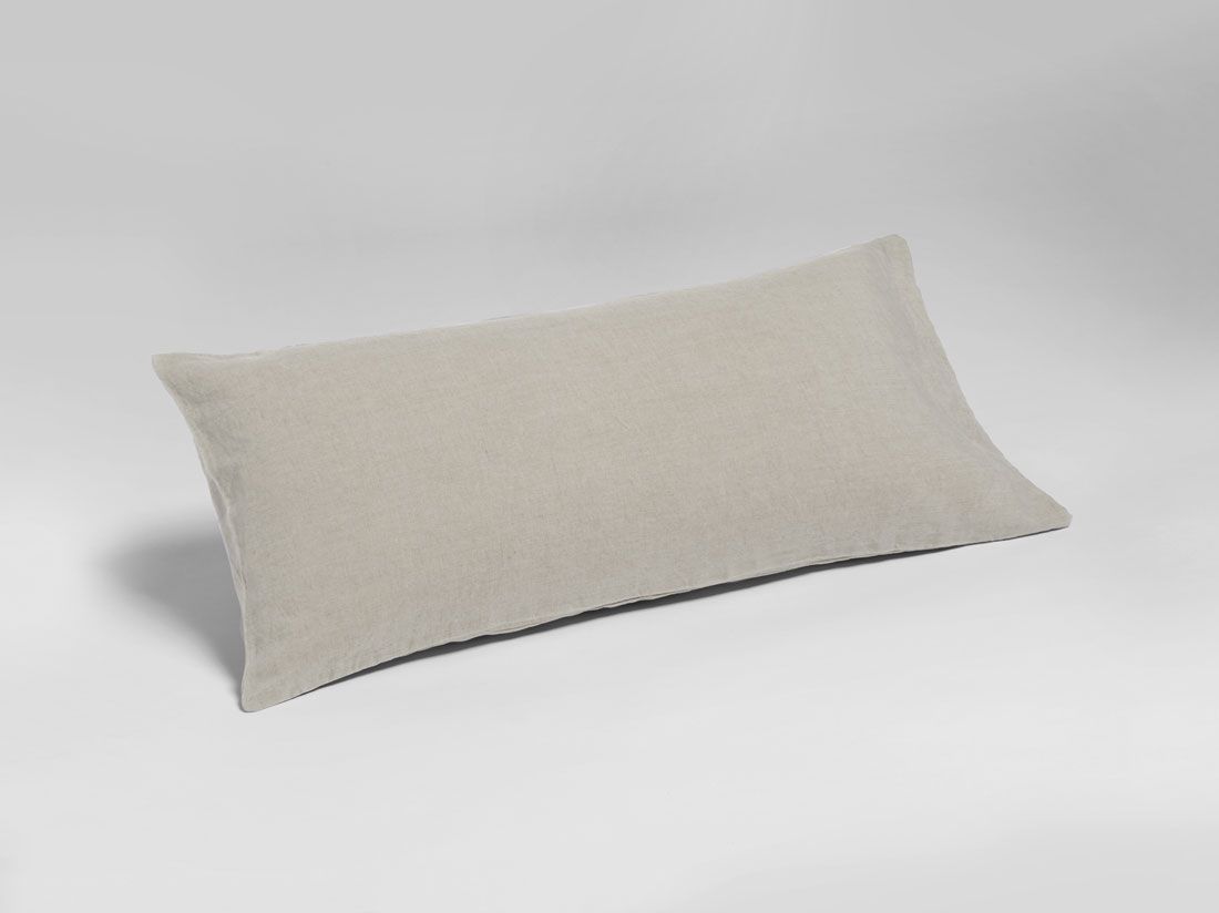 Kussensloop gewassen linnen natural