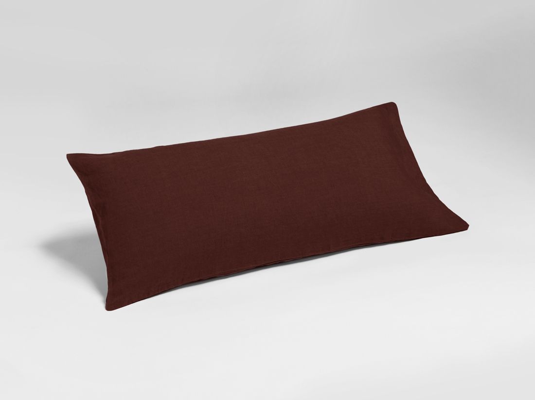 Kissenbezug Gewaschenes Leinen Rosewood