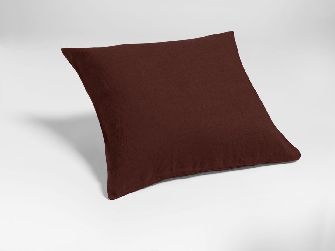 Kissenbezug Gewaschenes Leinen Rosewood
