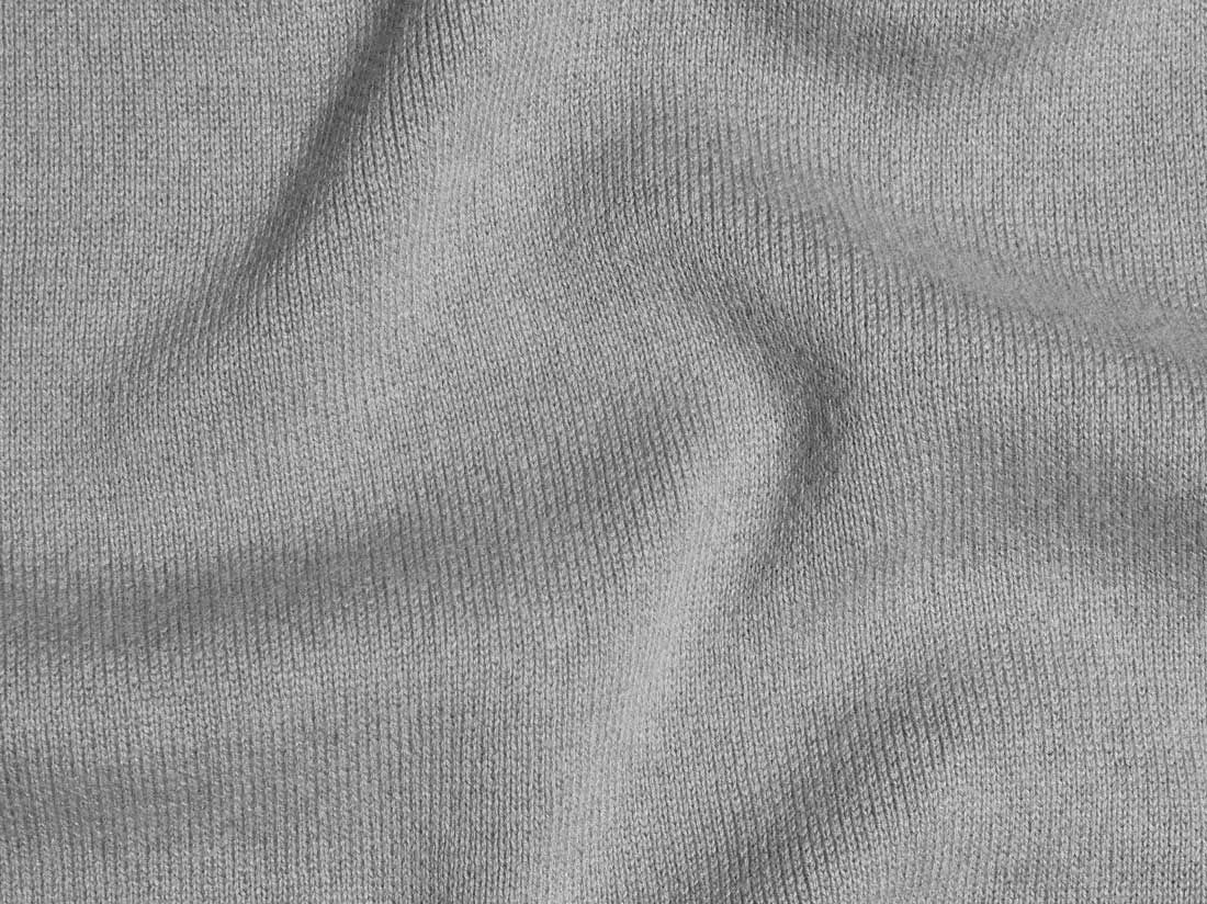 Poncho coton tricoté mélange gris