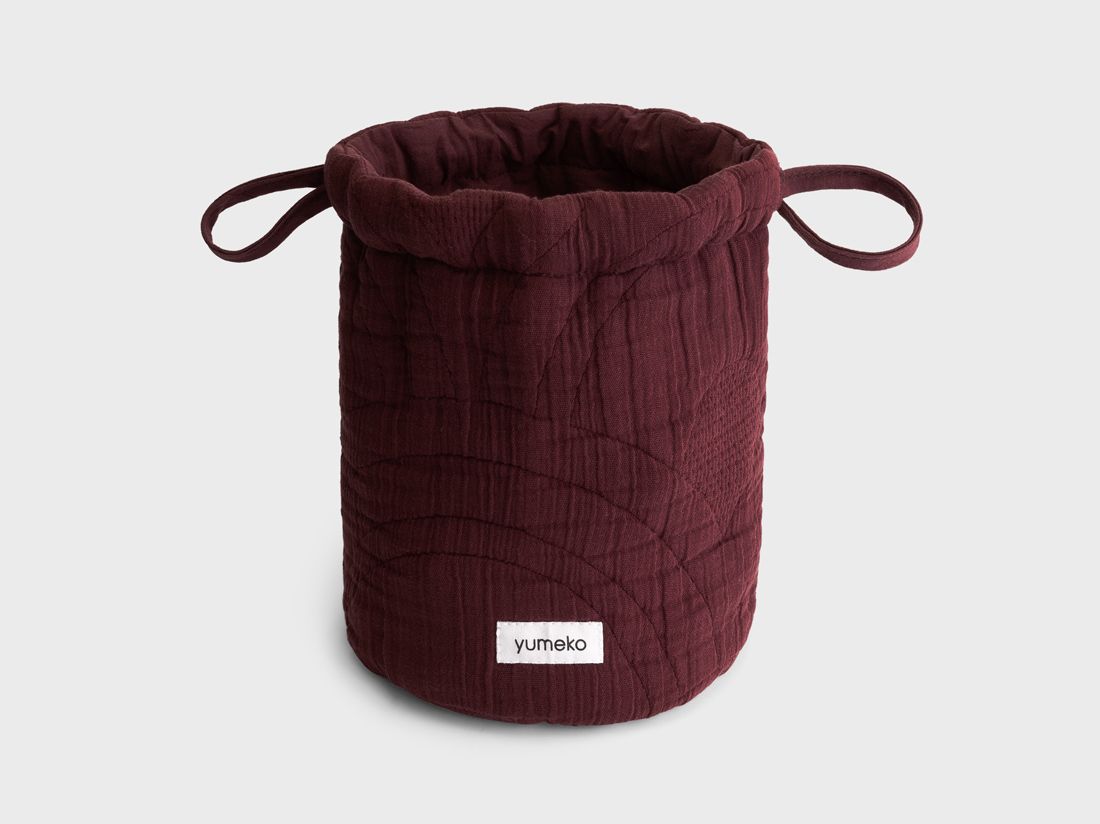 Pouch mousseline katoen arch bordeaux