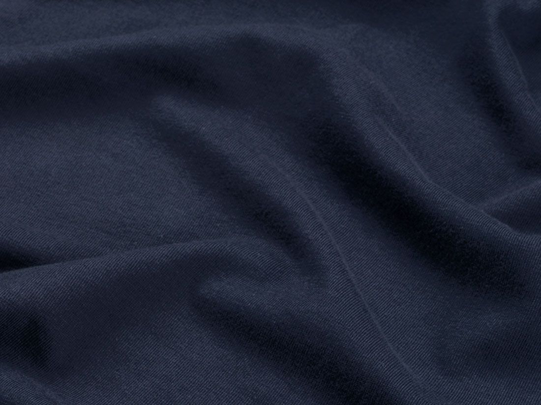 Pyjamaoberteil Damen Jersey Midnight Blue