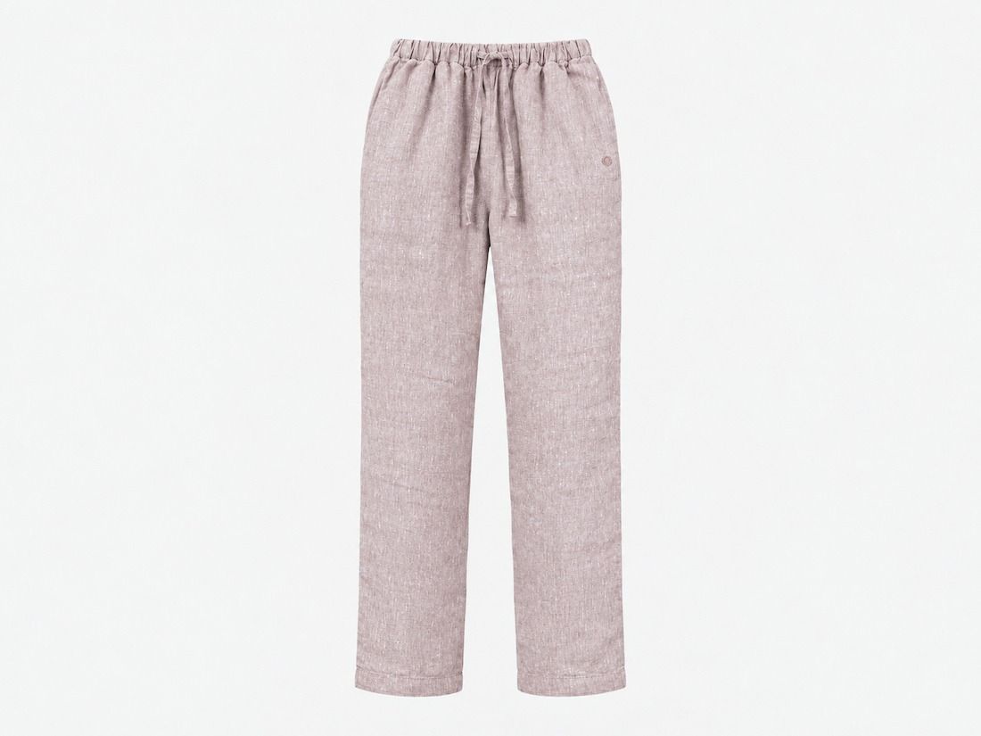 Pyjamabroek dames linnen rose chambray