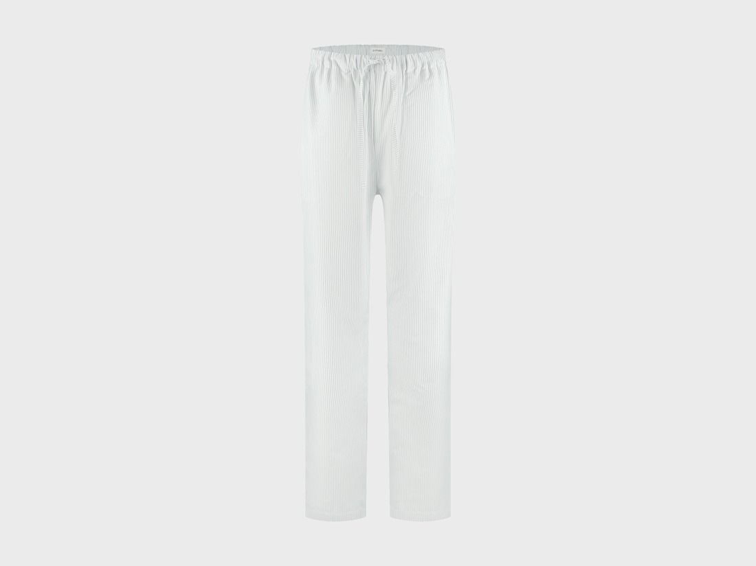Ensemble de pyjama homme coton TENCEL™ à rayures blanc/bleu