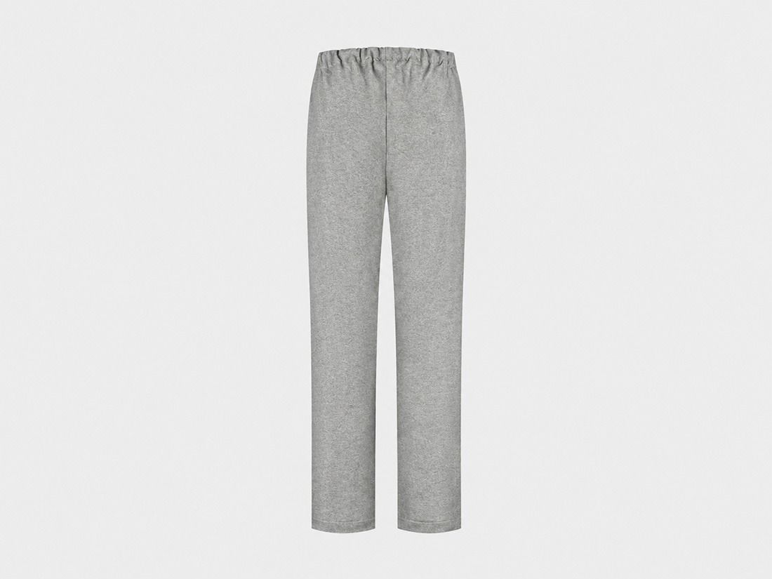 Pyjamabroek heren flanel light grey
