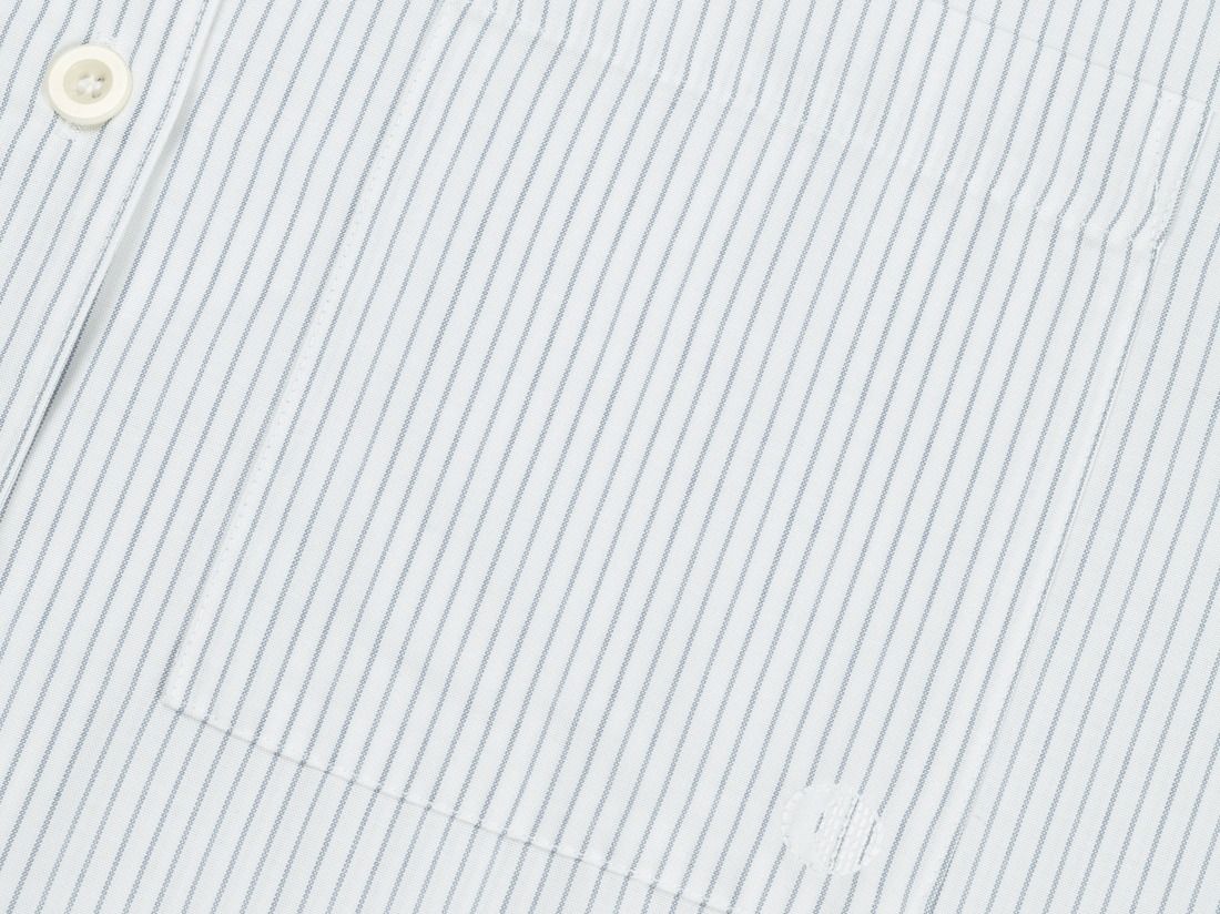 Pyjamaoberteil Herren TENCEL™ White/Blue Stripe