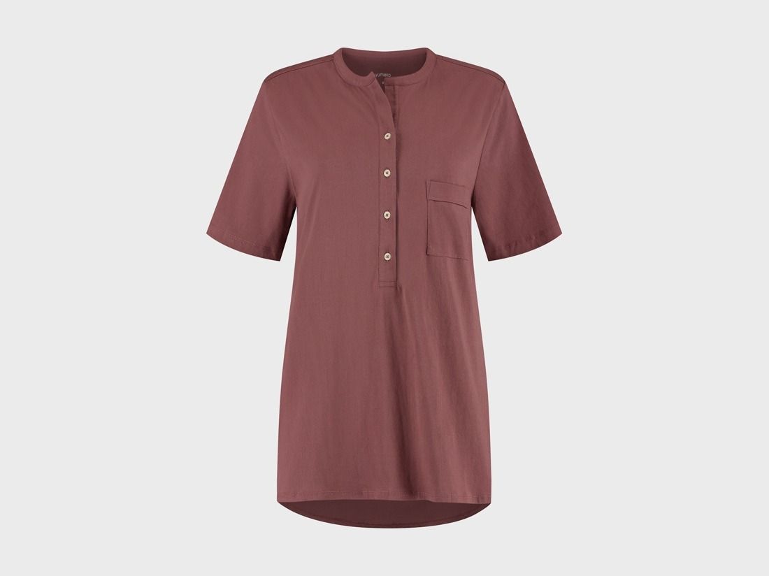 T-shirt de pyjama en jersey pour femme rose du soir