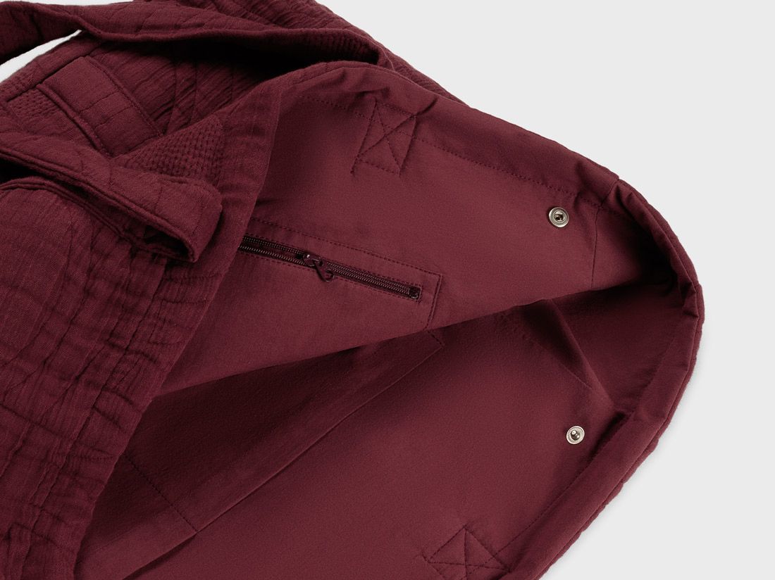 Shopper Musselin-Baumwolle Arch Bordeaux