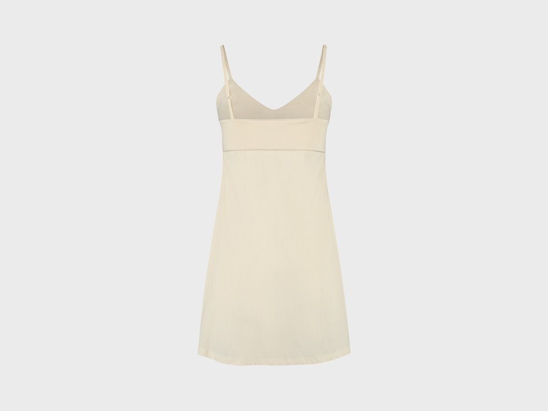 Nuisette en jersey soleil levant blanc