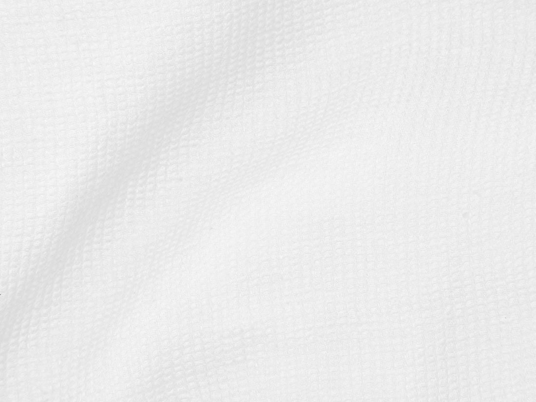 Serviette lin lavé gaufré blanc pur - 1 pc