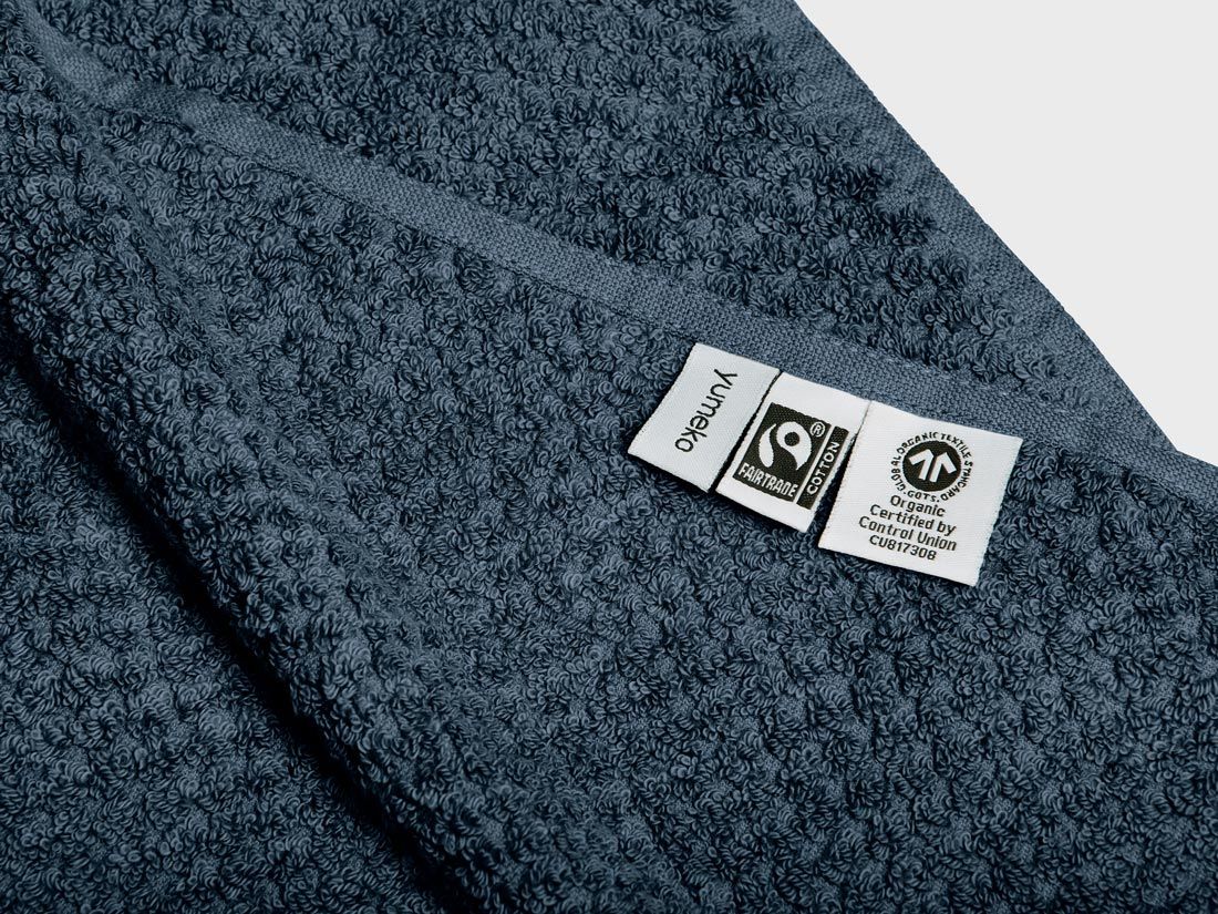 Handdoeken dots blue 50x100