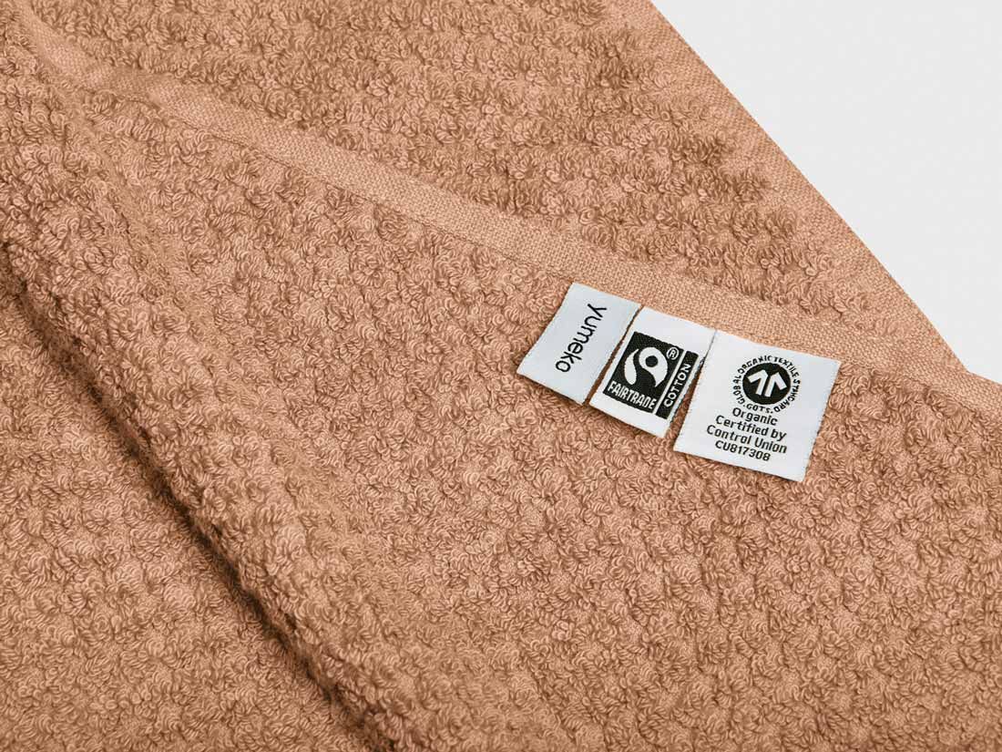 Drap de bain nid d'abeille miel 100x150 - 1 pc