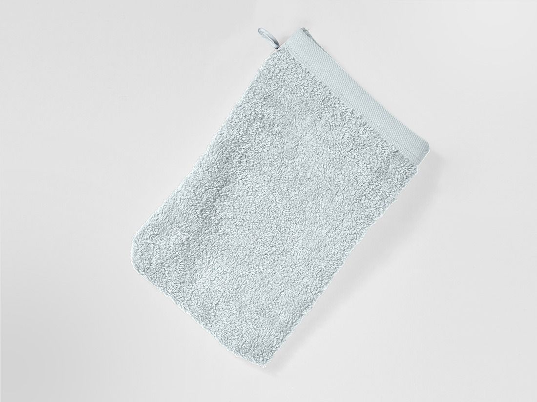 Vaskehandsker terry bubble blue 15x22 - 4 stk.