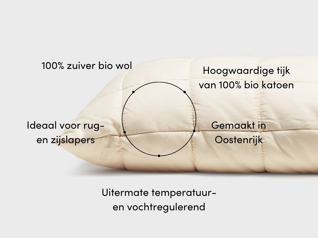 Kussen wol deluxe 50x60 medium