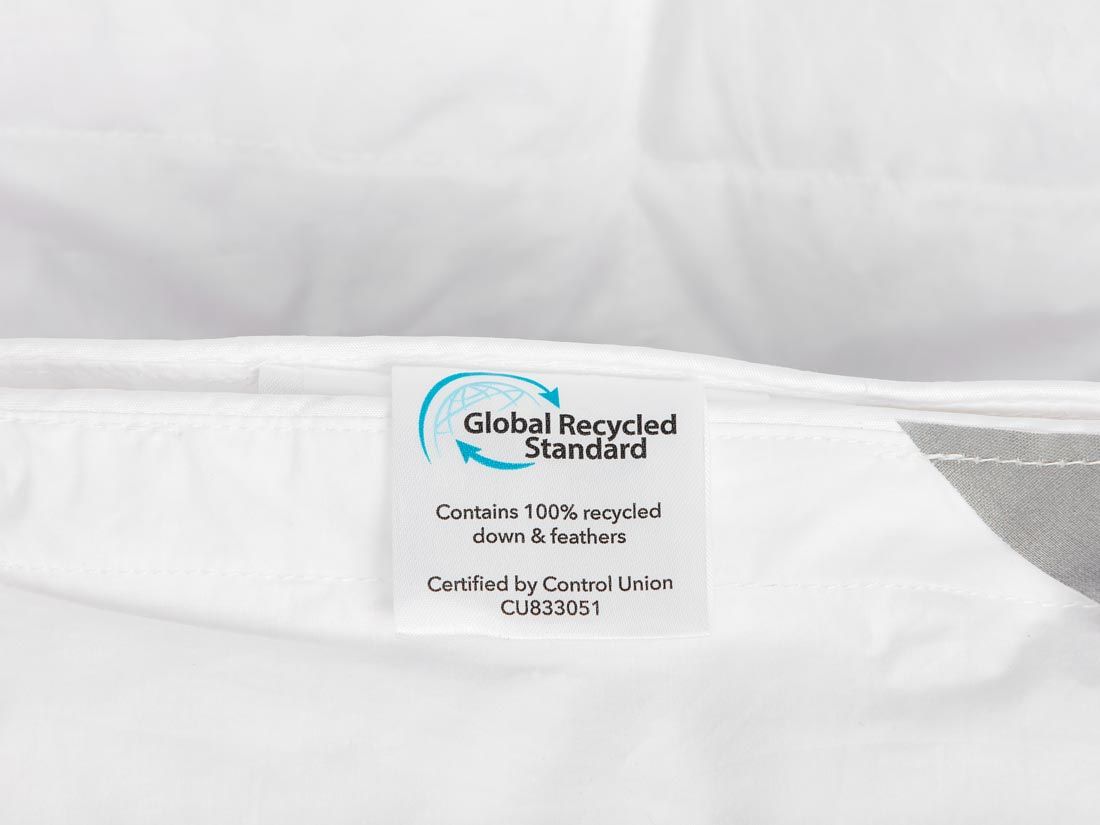 Couette en duvet recyclé tempérée