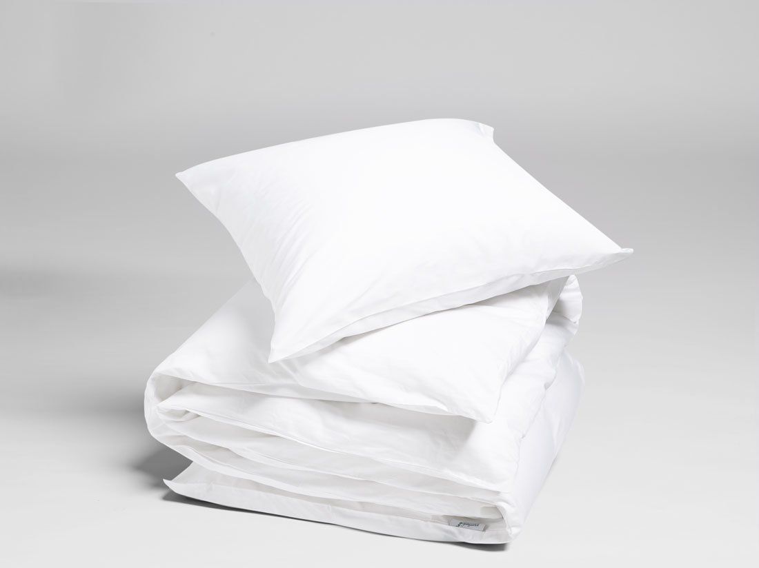 Satin-Bettwäsche Pure White 135x200 + 1/80x80