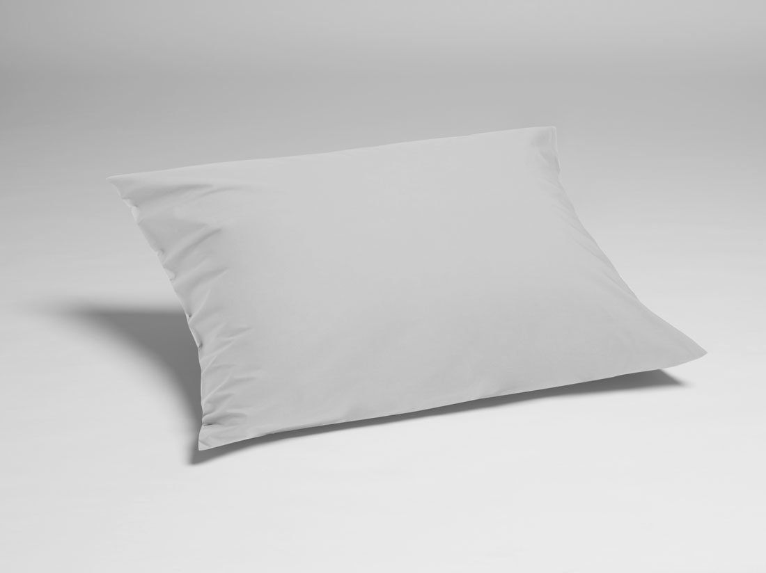 Pudebetræk percale misty grey 50x60