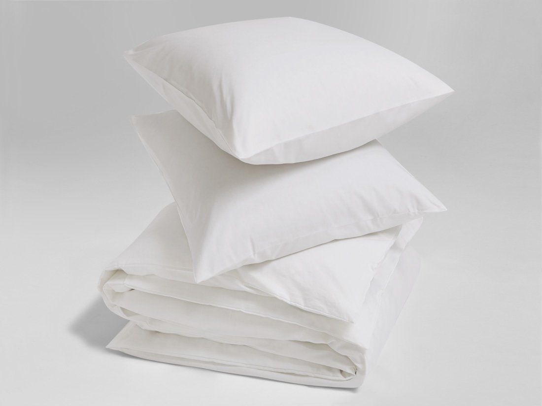TENCEL™-Bettwäsche Pure White 200x220 + 2/80x80