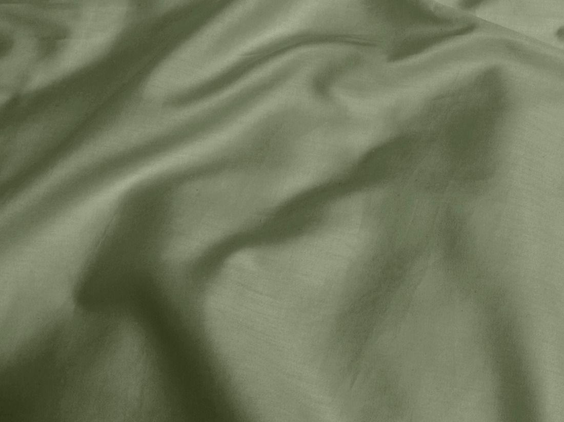 Kinderspannleintücher Baumwollsatin Mid Olive